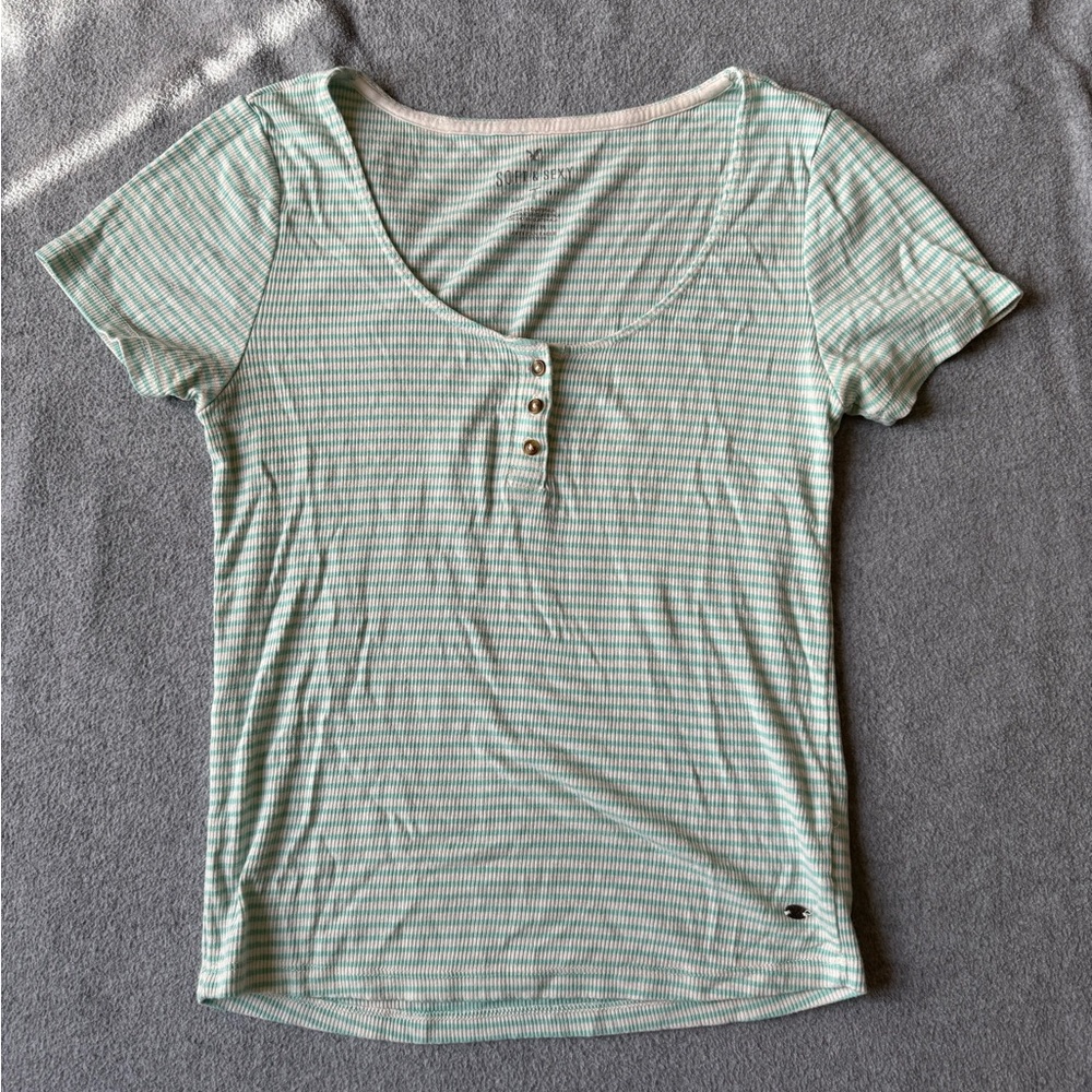 American Eagle Striped Soft and Sext Tee